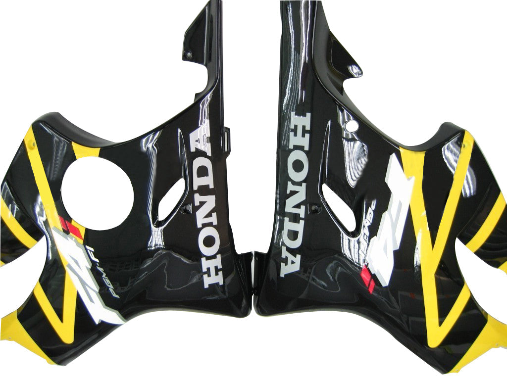 2001-2003 Honda CBR 600 F4i Yellow & Black F4i Racing Fairings Generic