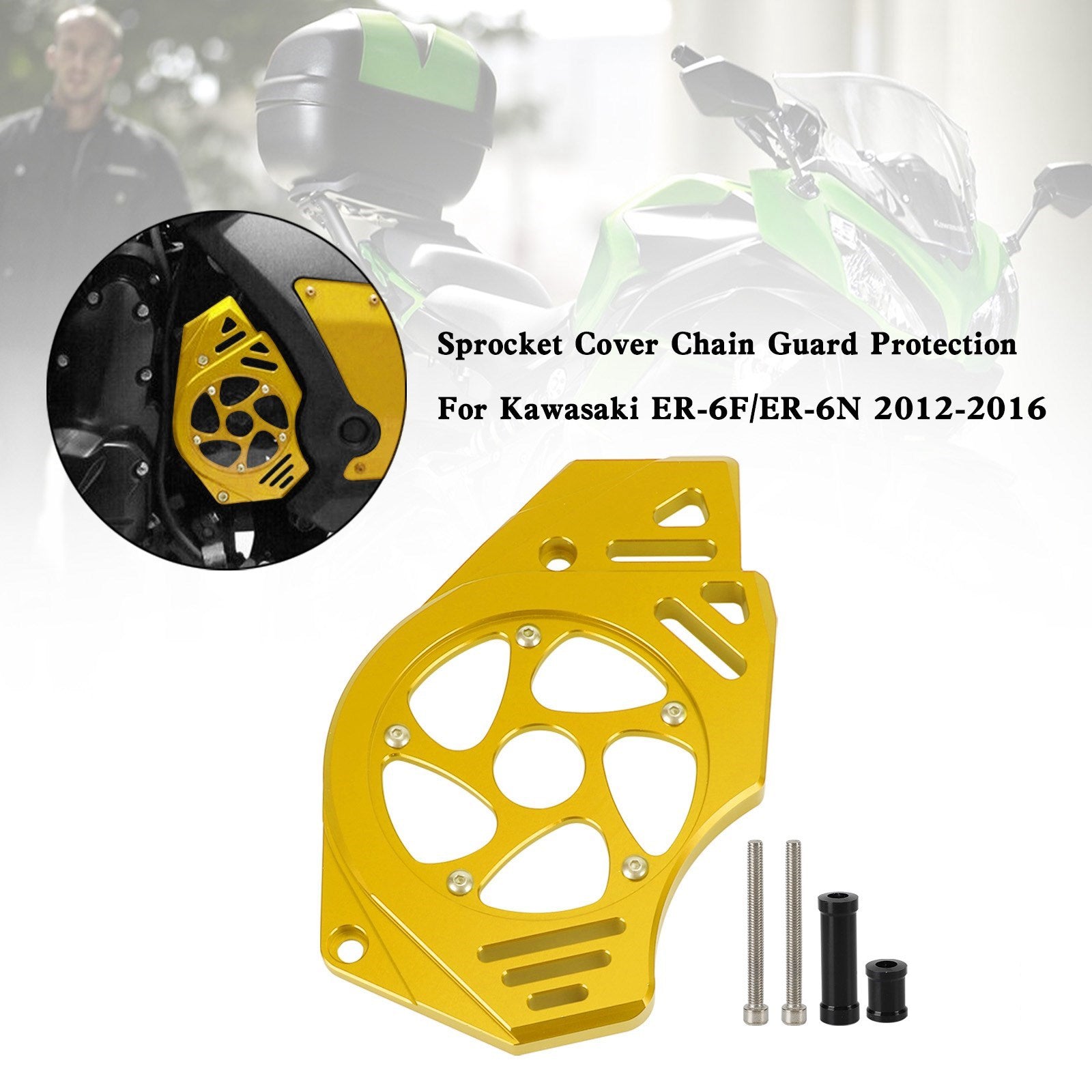 Kawasaki Ninja Vulcan 650 ER-6N Sprocket Cover Chain Guard Protection