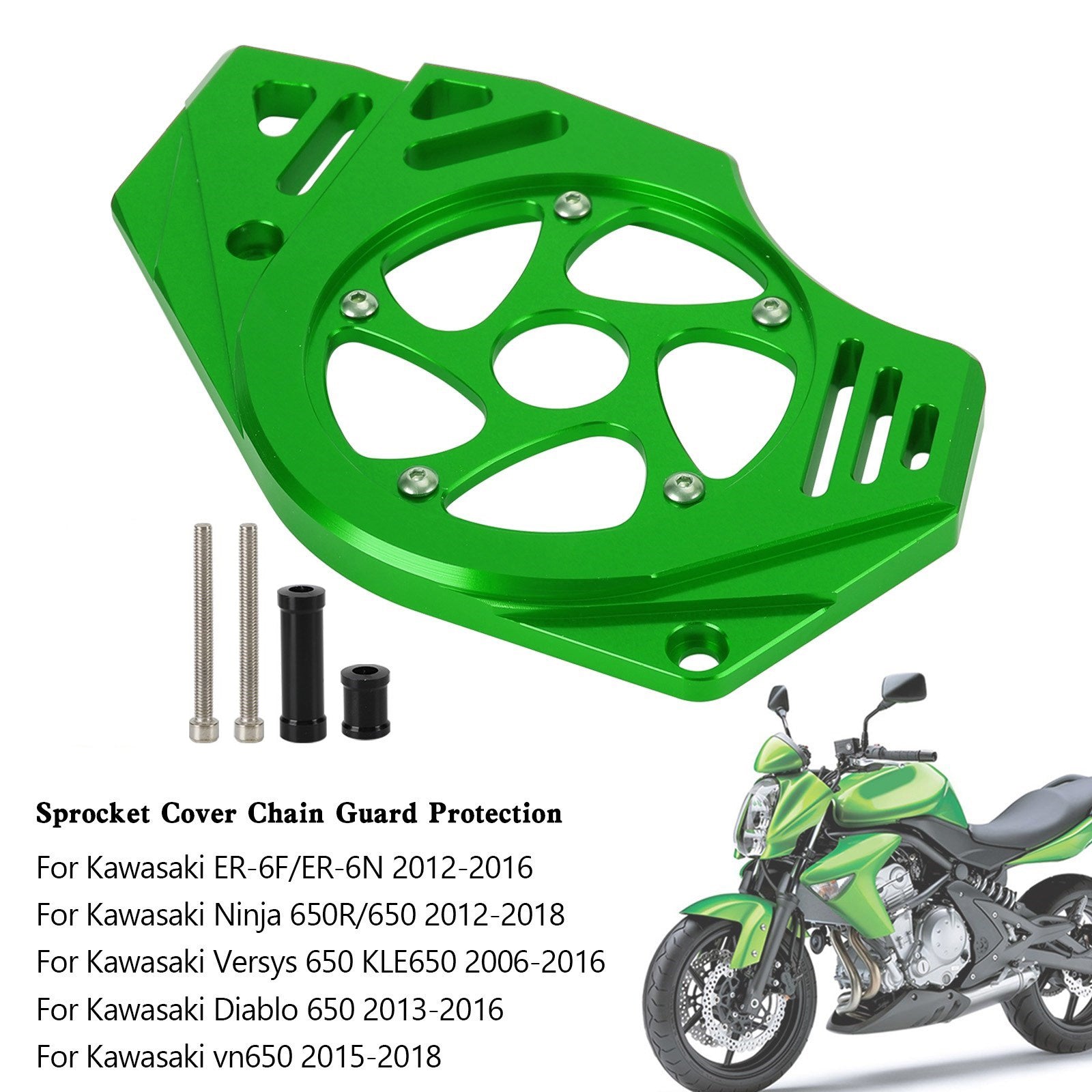Kawasaki Ninja Vulcan 650 ER-6N Sprocket Cover Chain Guard Protection