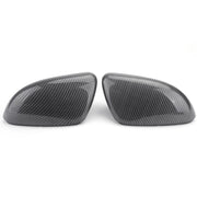 Pair Side Mirror Cover Cap Replacement for VW Golf MK6 2010-2013 Carbon