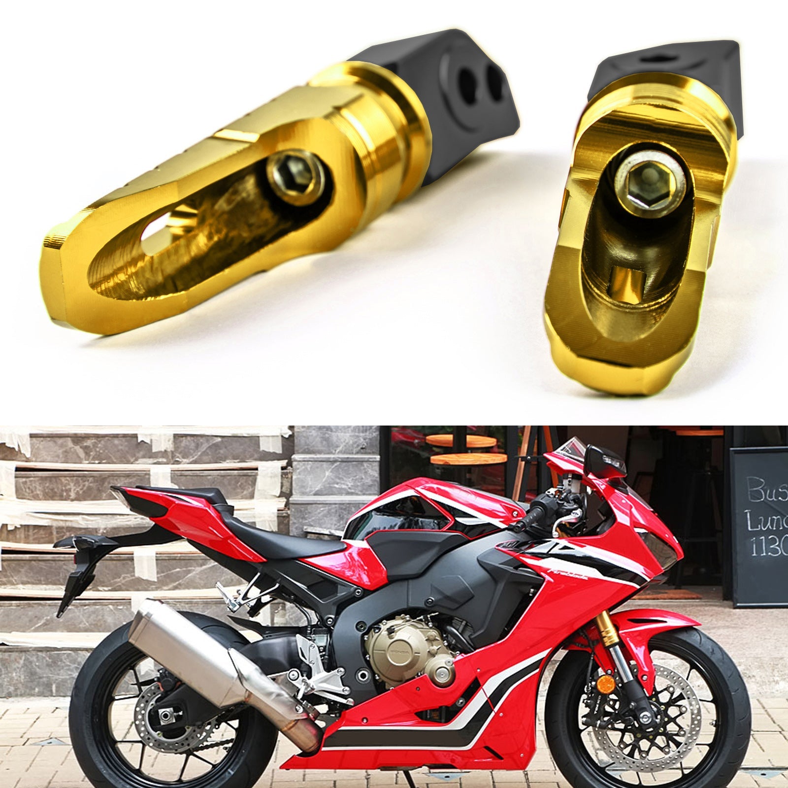 Rear Footrests Foot Peg for HONDA CBR250RR CBR600RR CBR1000RR CB1100 CBR900