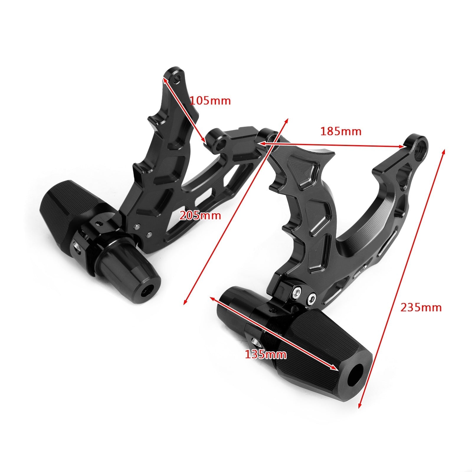 2014-2018 Yamaha FZ-07 MT-07 MT07 Frame Sliders Crash Pad Protector Engine Guard Generic