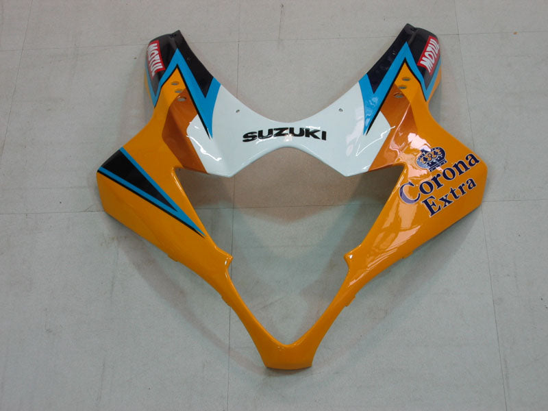 2005-2006 GSXR1000 Bodywork Fairing Yellow ABS Injection Molded Plastics Set Generic