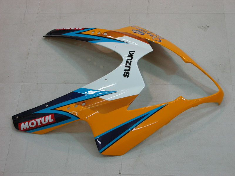 2005-2006 GSXR1000 Bodywork Fairing Yellow ABS Injection Molded Plastics Set Generic