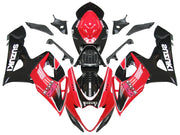 2005-2006 Suzuki GSXR 1000 Black and Red GSXR Racing Fairings Generic