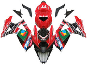 2007-2008 Suzuki GSXR 1000 Red Black No.77 GSXR Racing Fairings Generic