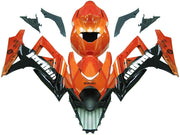 2007-2008 Suzuki GSXR 1000 Orange Metallic & Black Jordan Racing Fairings Generic