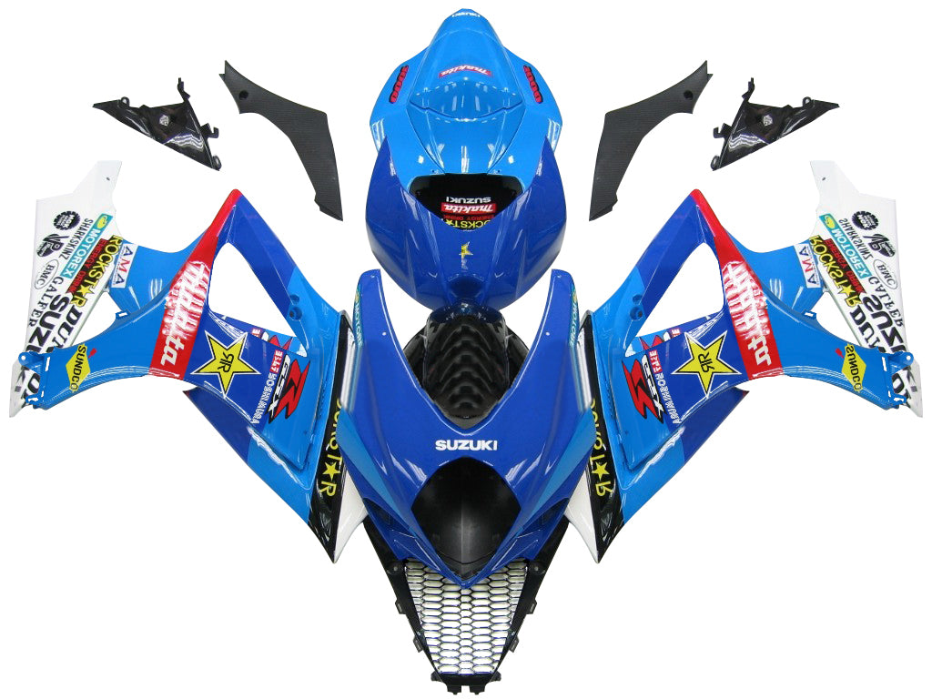 2007-2008 Suzuki GSXR 1000 Blue Rockstar Racing Fairings Generic
