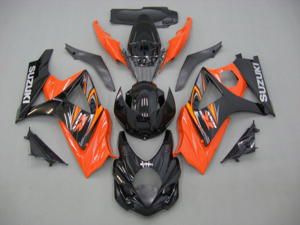 2007-2008 GSXR1000 Orange Bodywork Fairing ABS Injection Molded Plastics Set Generic