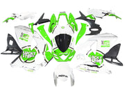 2009-2016 GSXR1000 White Lucky Strike Bodywork Fairing ABS Injection Molded Plastics Set Generic