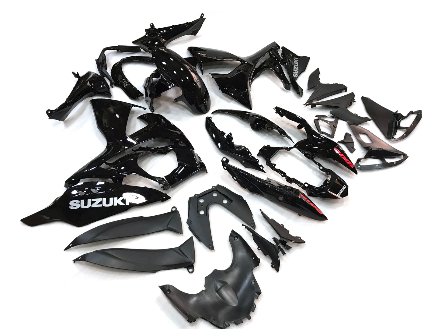 2009-2016 GSXR1000 Black Bodywork Fairing ABS Injection Molded Plastics Set Generic