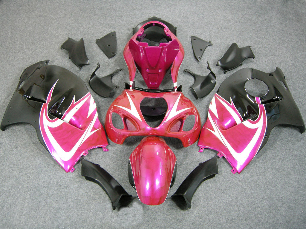 1999-2007 Suzuki GSX1300 Hayabusa Red & Pink Hayabusa Racing Fairings Generic