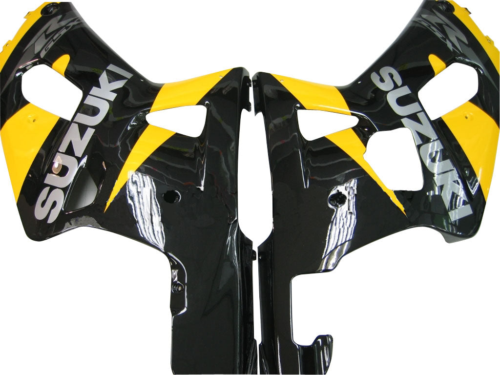 2001-2003 Suzuki GSXR 600 Black & Yellow GSXR Racing Fairings Generic