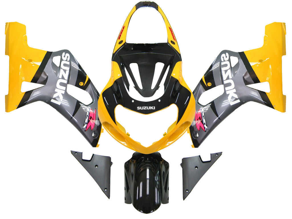 2001-2003 Suzuki GSXR 600 Amotopart Fairings Yellow & Blue Corona GSXR Racing