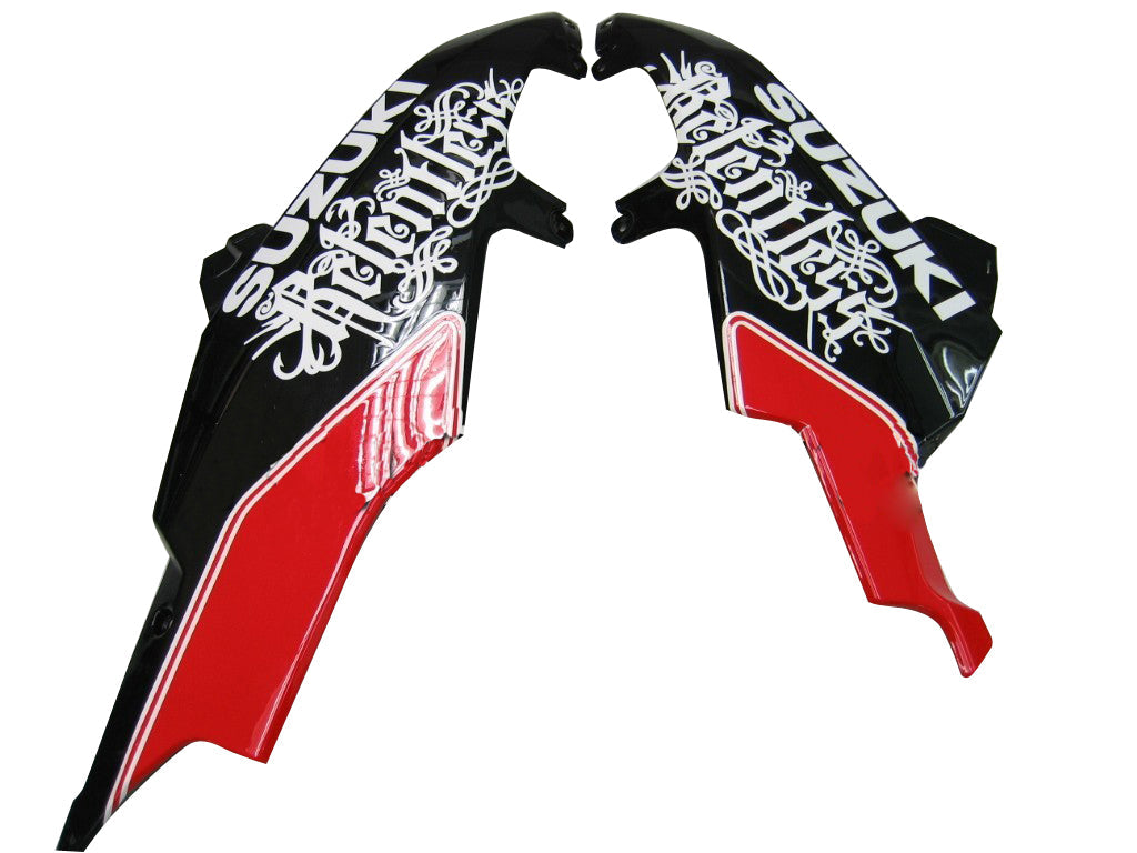 2008-2010 Suzuki GSXR 600 750 Black Red Relentless Racing Fairings Generic