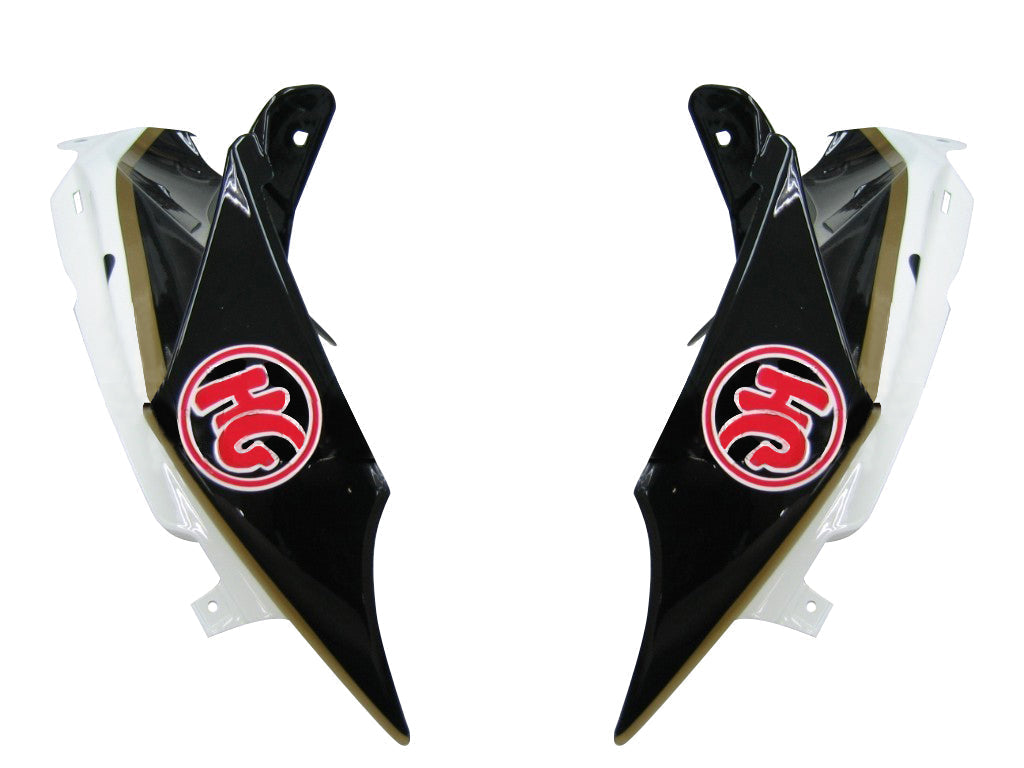 2008-2010 Suzuki GSXR 600 750 Black White Suzuki Racing Fairings Generic