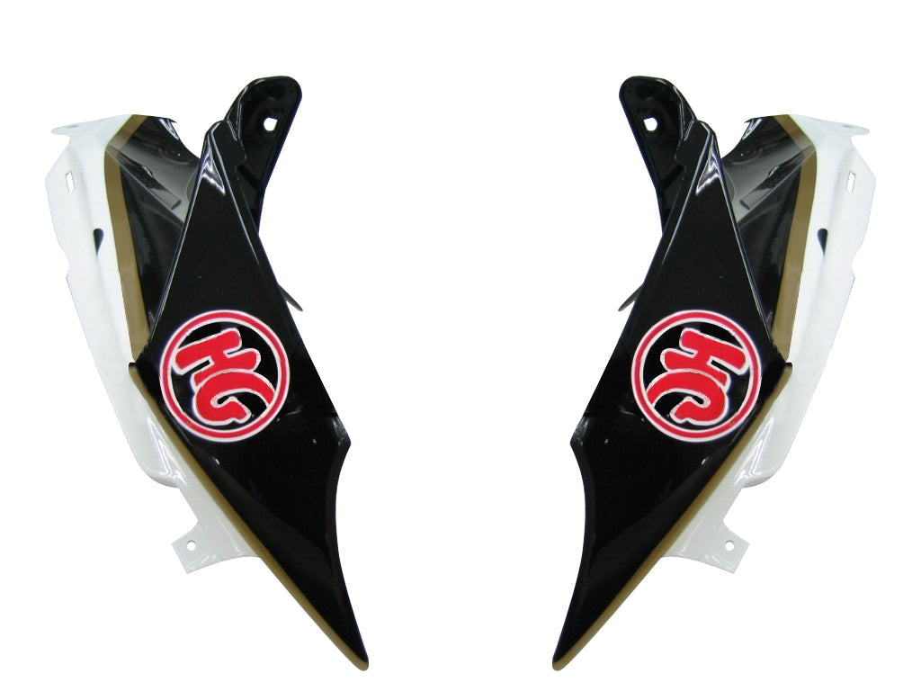 2008-2010 Suzuki GSXR 600 750 Black White Suzuki Racing Fairings Generic