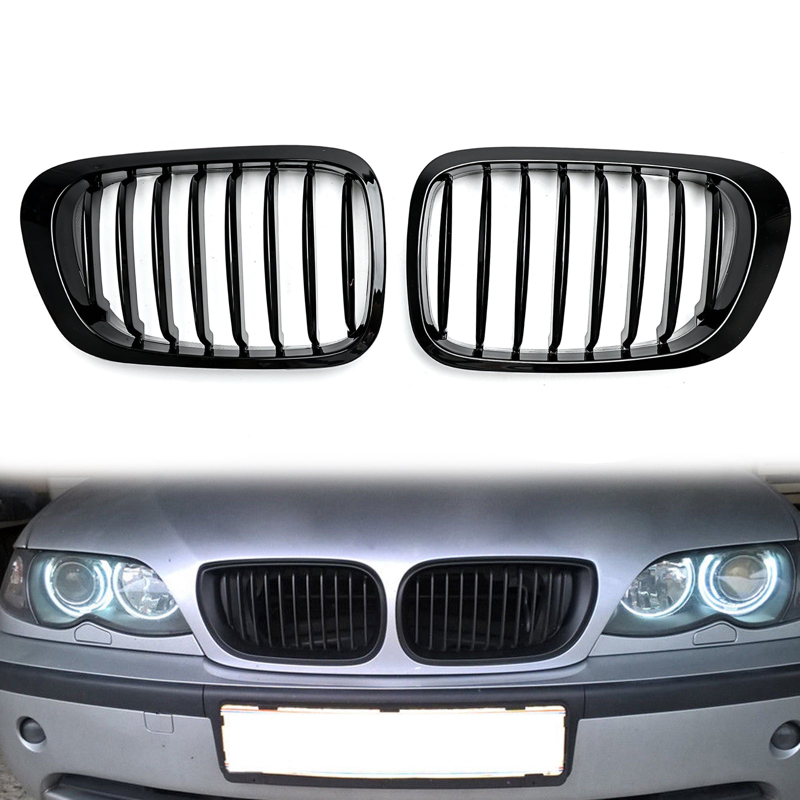 1999-2002 BMW E46 2 Doors 3 Series Front Fence Grill Grille