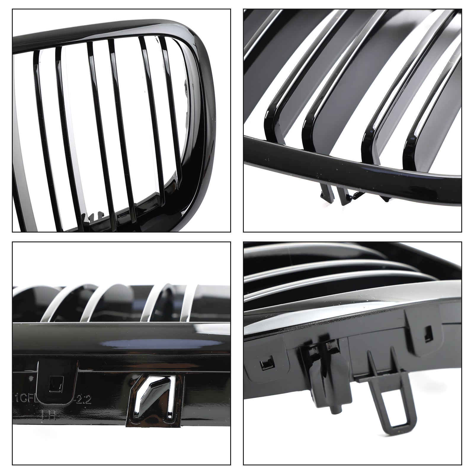 BMW X6 M (E71) 2009-2014 Front Bumper Kidney Grille Grill Gloss Black