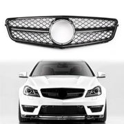 C-Class Benz W204 C300 C350 2008-2014 C63 Style Gloss Black Grill Grille