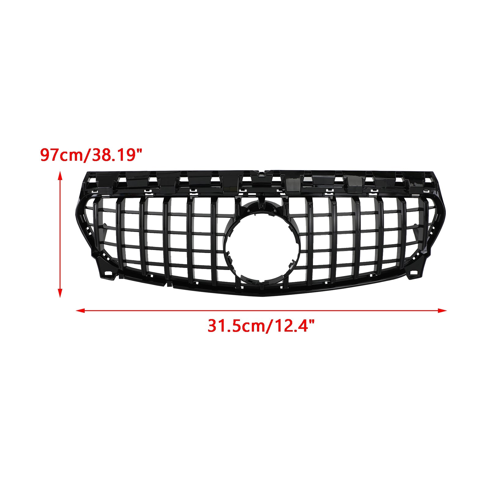 2013-2019 Mercedes Benz CLA-Class W117 CLA180 CLA200 CLA250 CLA260 CLA45 GT-R Style Front Bumper Grille Grill