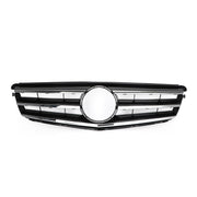 2008 2009 2010 2011 2012 2013 2014 W204 C300 C350 LED Black Chrome Front Grill Grille Generic