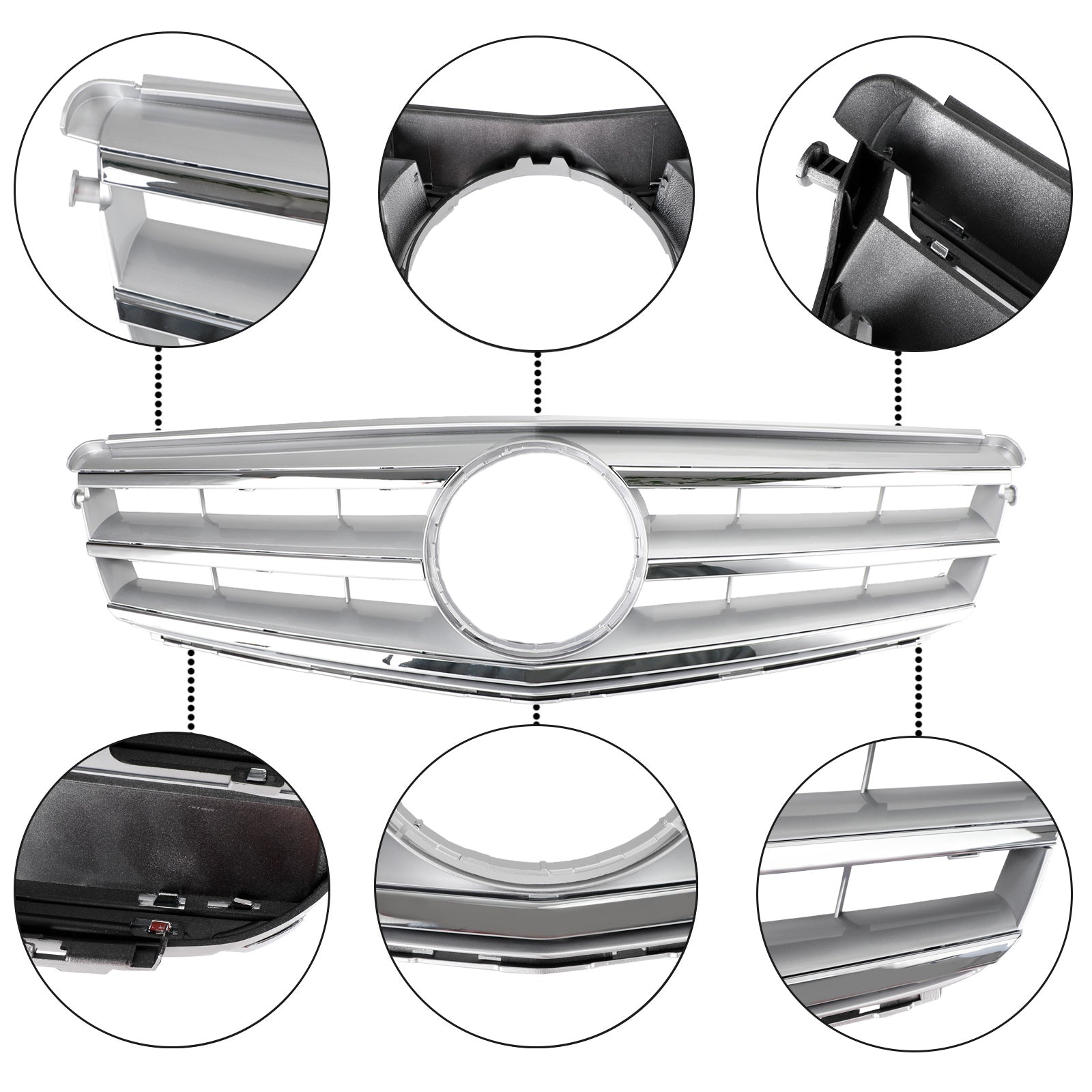 2008 2009 2010 2011 2012 2013 2014 2015 2016 Benz W204 Front Bumper Grille