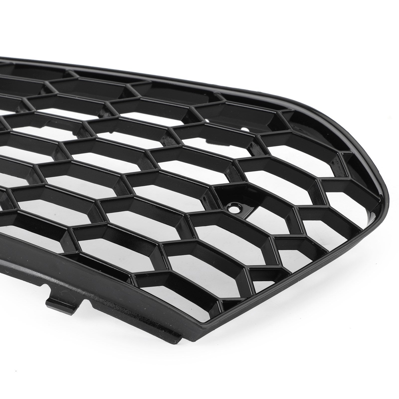 2009-2012 Audi A4 B8 RS4 Style Honeycomb Sport Mesh Hex Grille & Gloss Black Honeycomb Mesh Fog Light Open Vent Grill