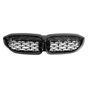 2019-2022 BMW 3 Series G20 Diamond Black Kidney Grille Grill 51138072085
