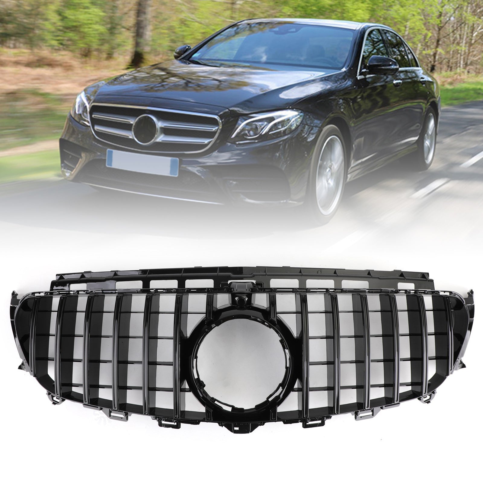 2016 2017 2018 2019 E-Class W213 Mercedes Benz AMG front Grill Grille W/ CAMERA