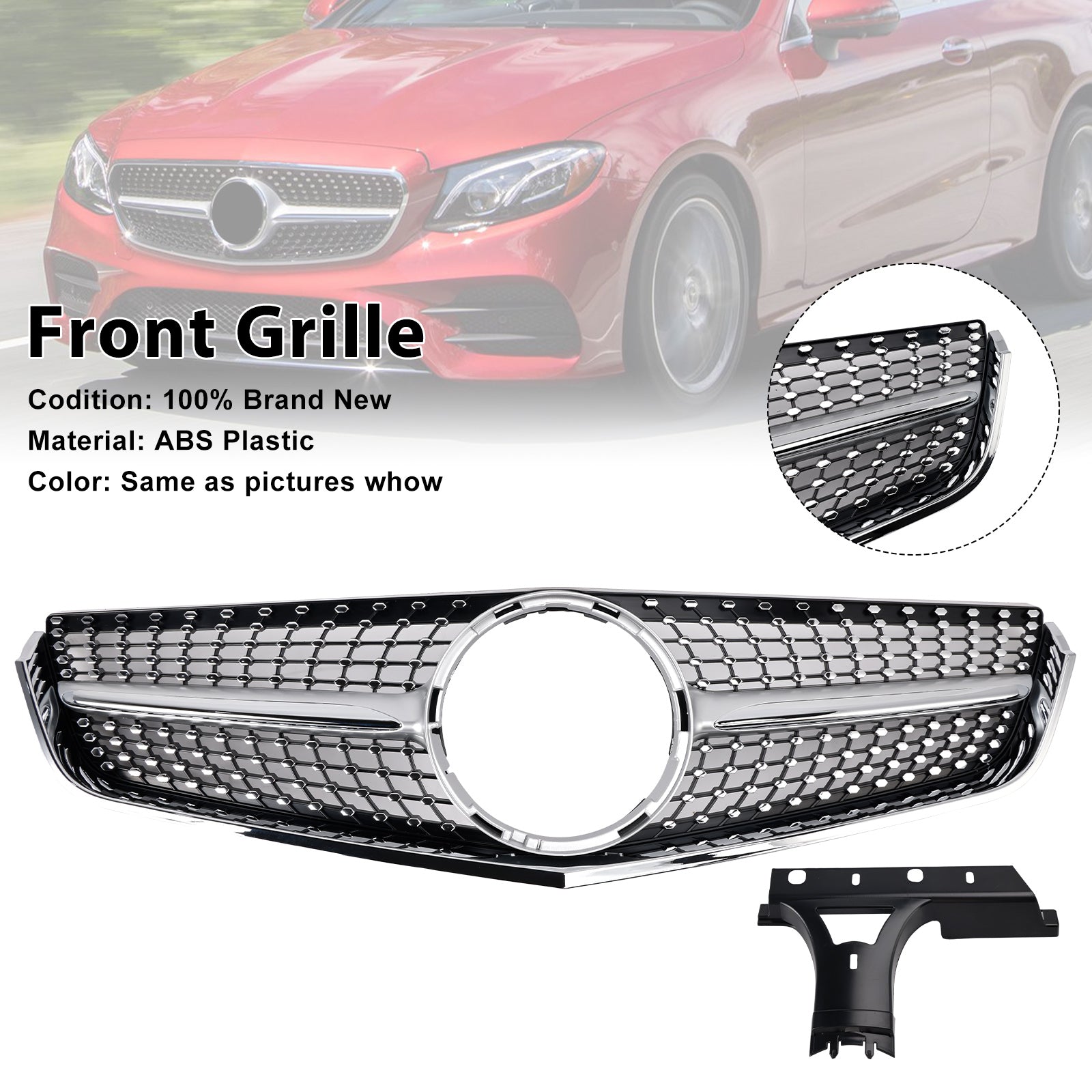 2009-2013 Mercedes E-Class W207 C207 Front Bumper Grill Grille Coupe