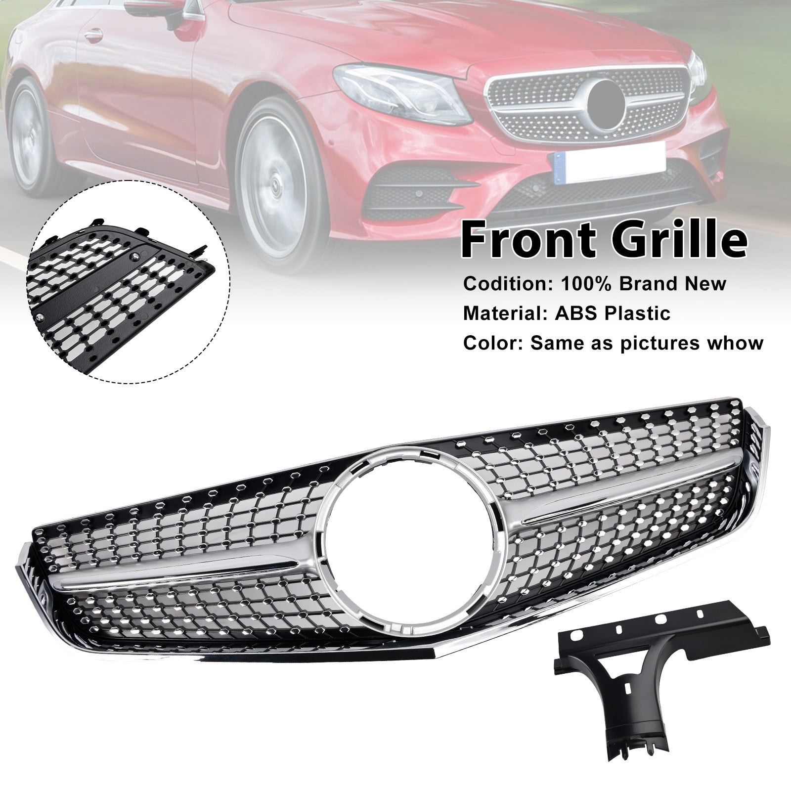 2009-2013 Mercedes E-Class W207 C207 Front Bumper Grill Grille Coupe