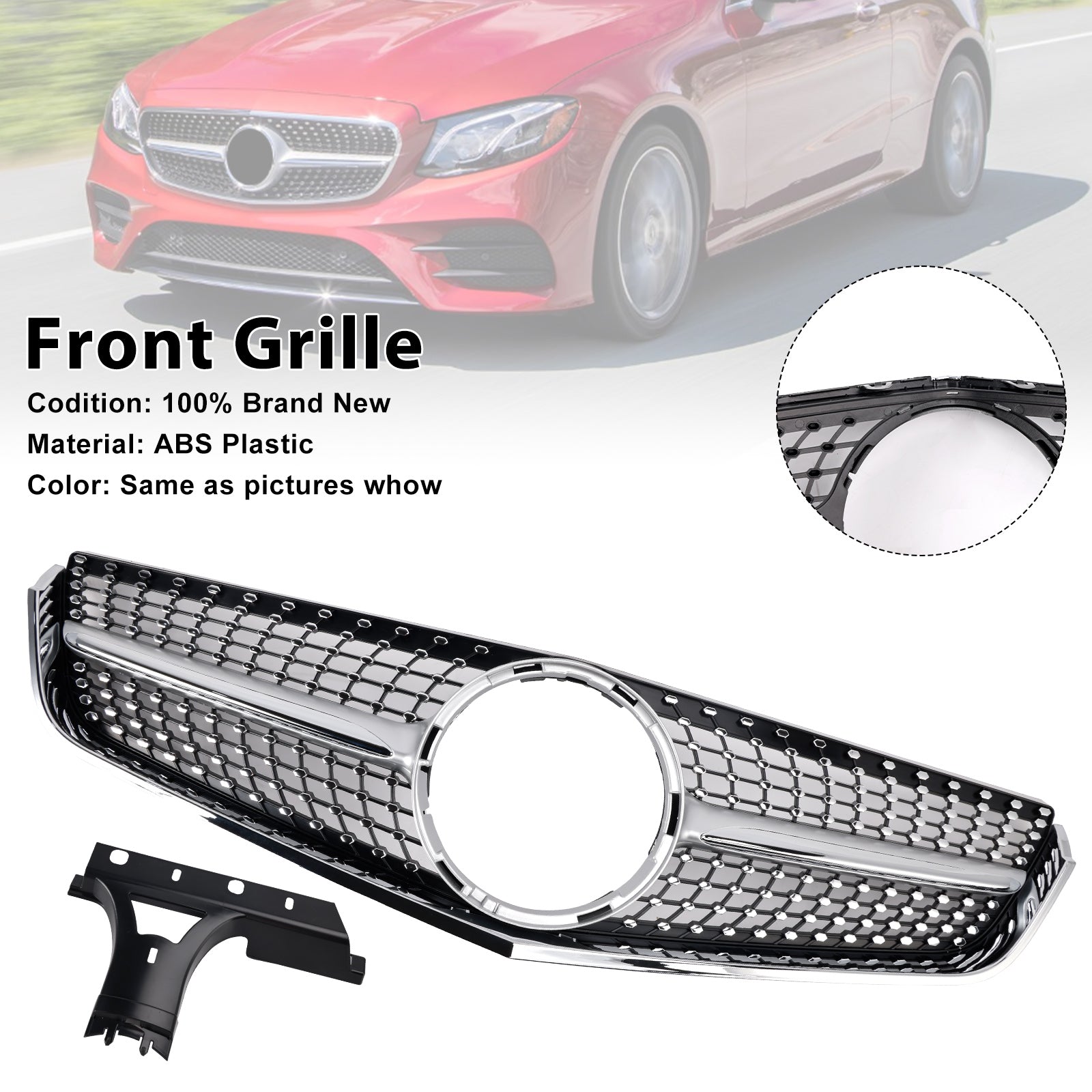 2009-2013 Mercedes E-Class W207 C207 Front Bumper Grill Grille Coupe