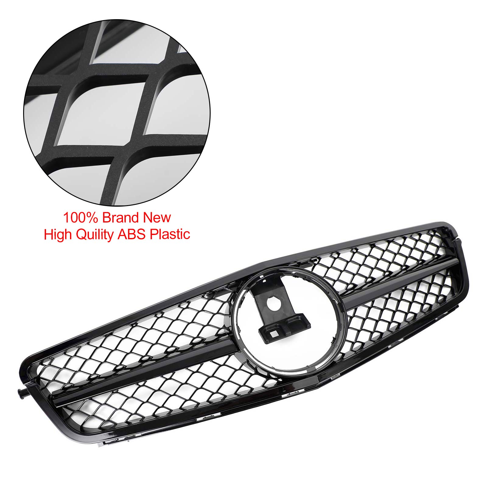 2008 2009 2010 2011 2012 2013 2014 C-Class Benz W204 C300 C350 w/LED AMG Front Bumper Grille Grill