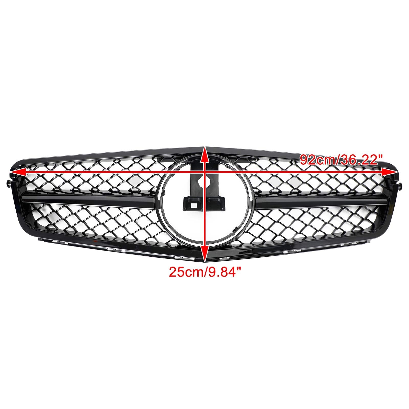 2008 2009 2010 2011 2012 2013 2014 C-Class Benz W204 C300 C350 w/LED AMG Front Bumper Grille Grill