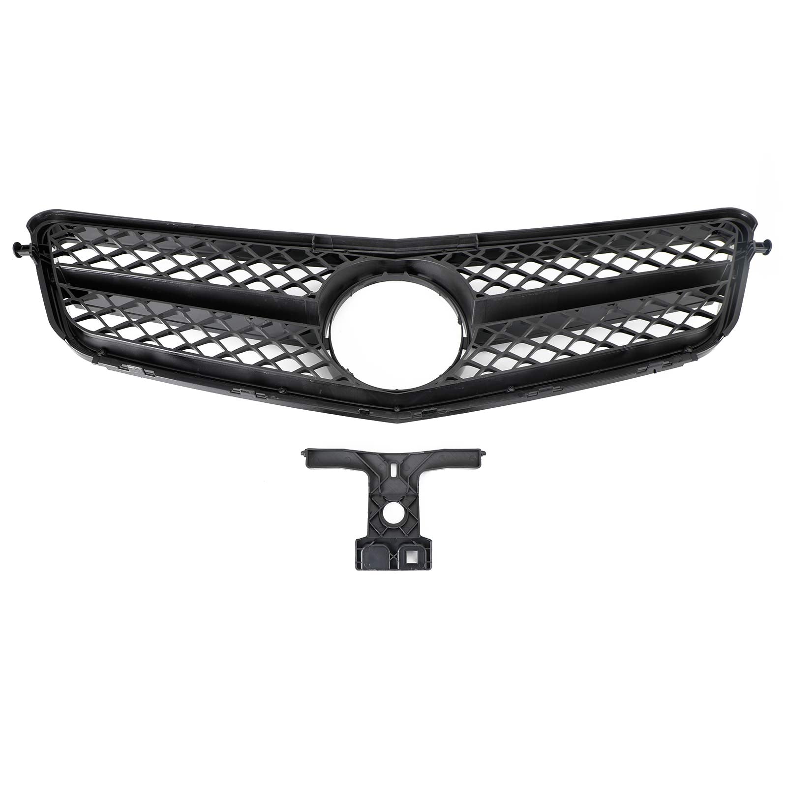 2008 2009 2010 2011 2012 2013 2014 C-Class Benz W204 C300 C350 w/LED AMG Front Bumper Grille Grill