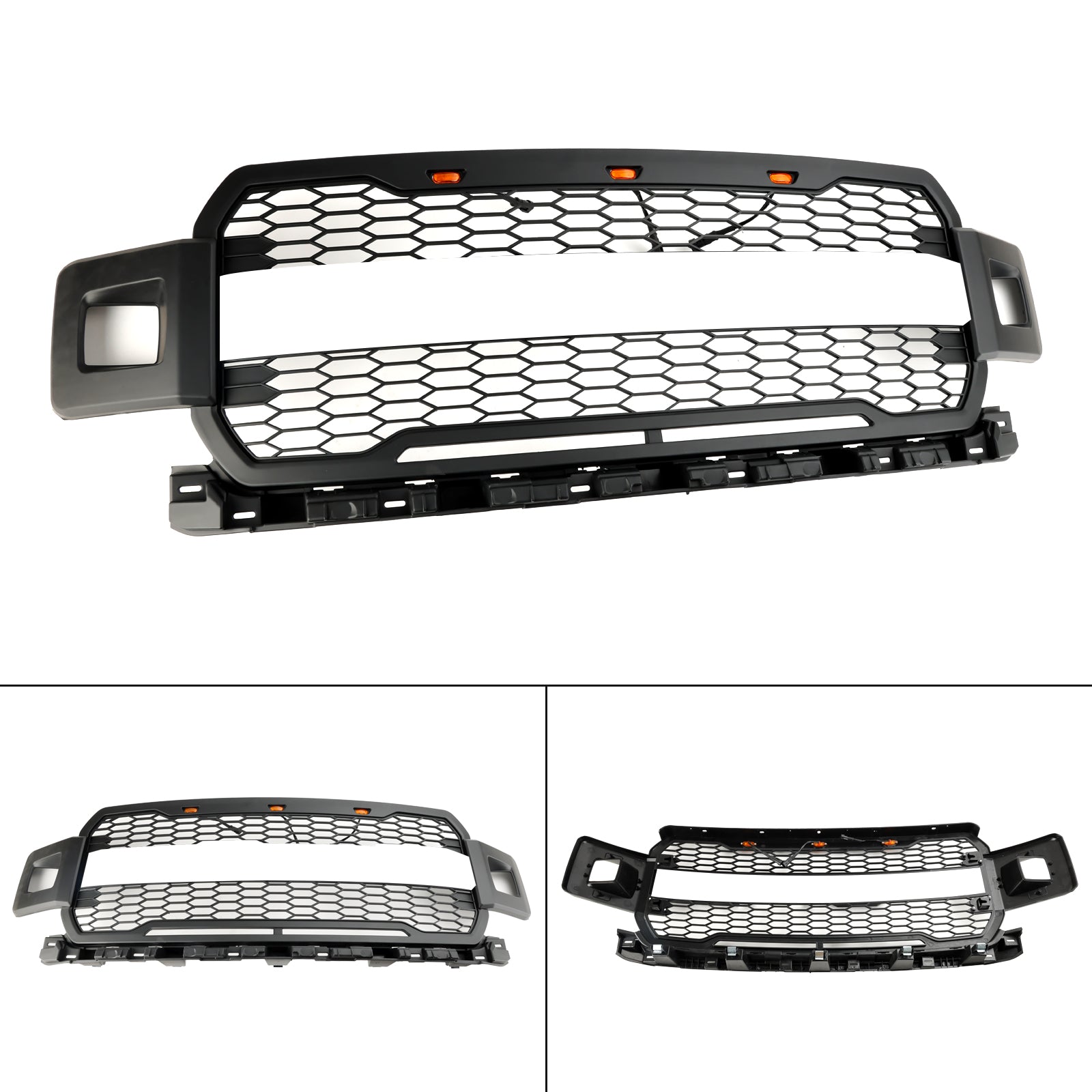 2018-2020 Ford F150 Super Duty Front Bumper Grill Grille W/ LED
