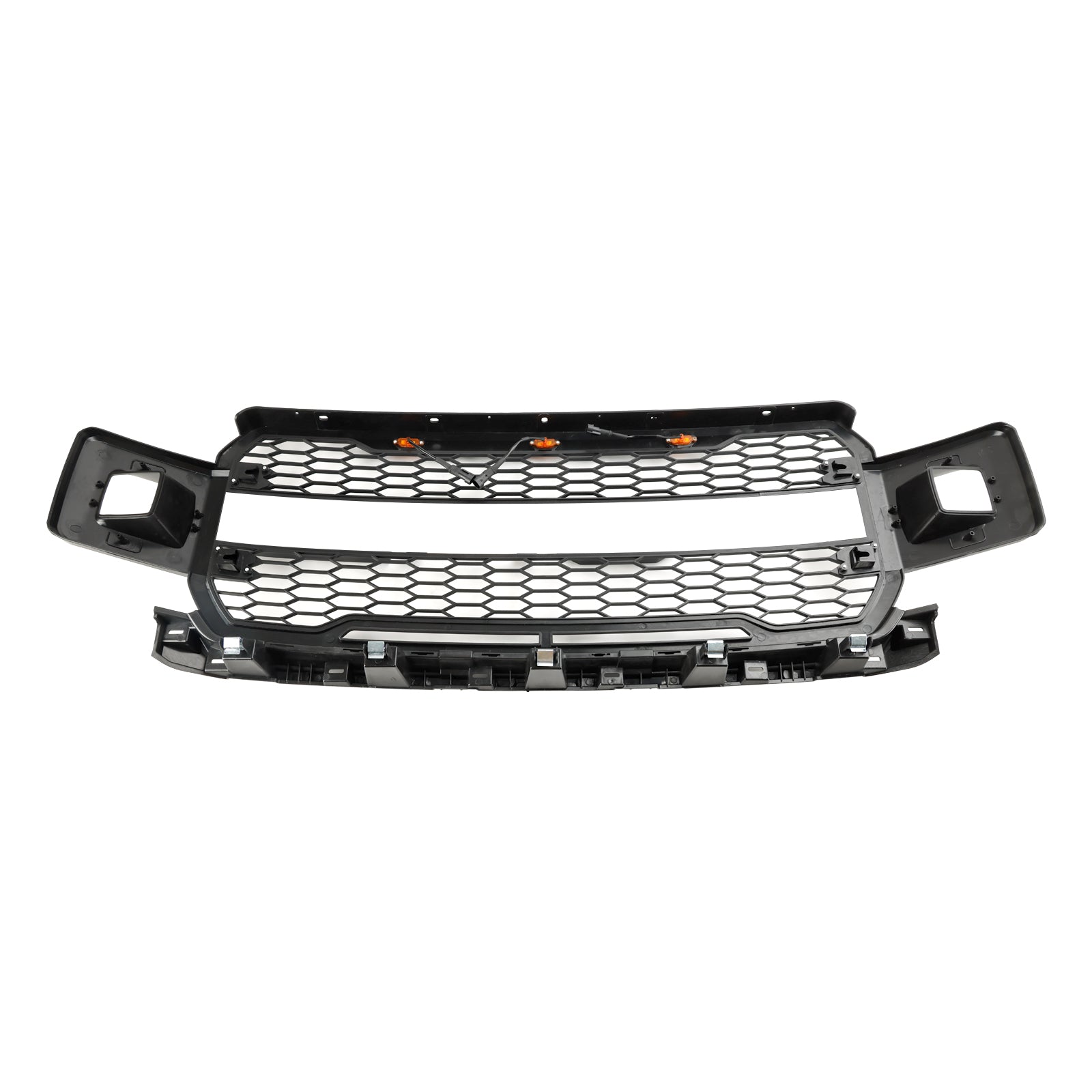 Ford F150 Super Duty 2018-2020 With LED Front Bumper Grill Grille