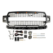 Ford F150 Super Duty 2018-2020 With LED Front Bumper Grill Grille