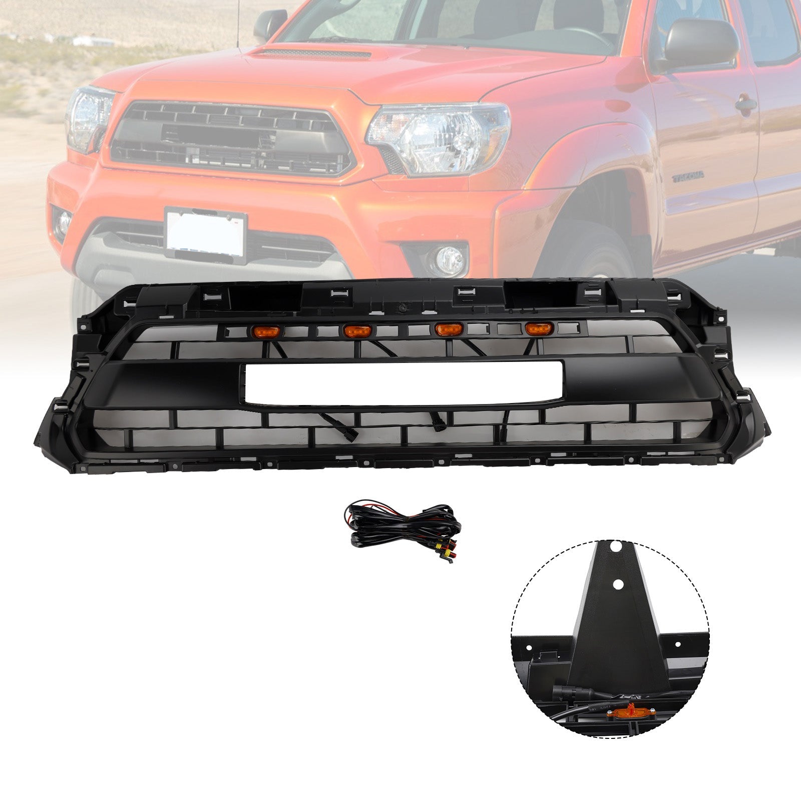 2012-2015 Toyota Tacoma TRD PRO Front Honeycomb Grill Grille PTR54-35150