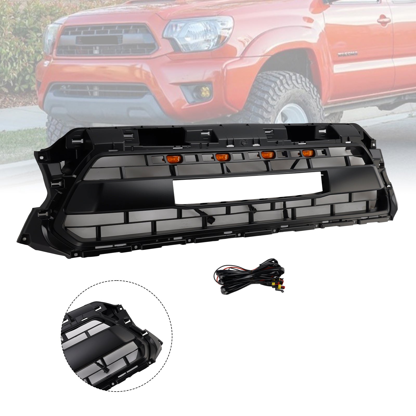 2012-2015 Toyota Tacoma TRD PRO Front Honeycomb Grill Grille PTR54-35150