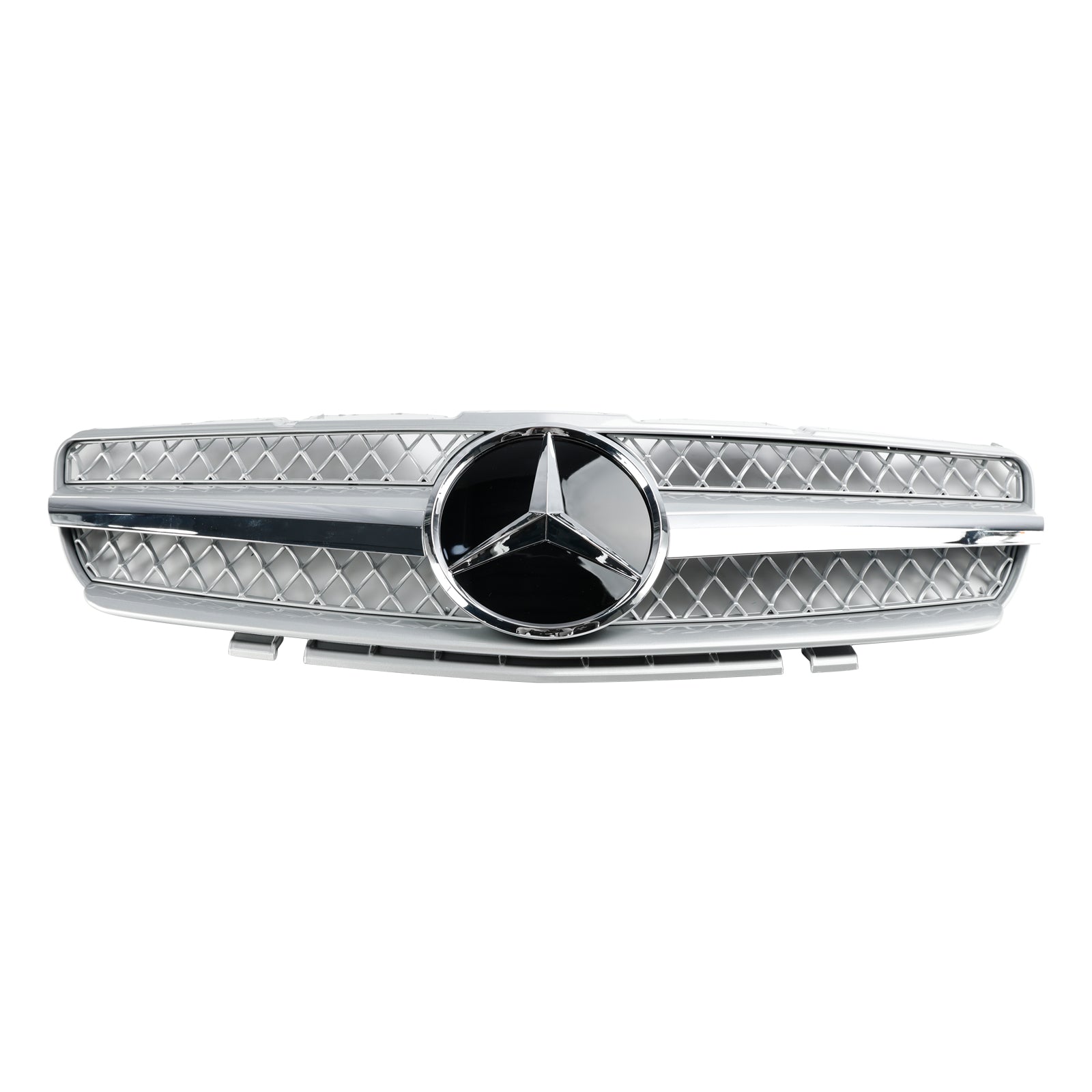 2003 2004 2005 2006 Mercedes R230 SL500 SL600 1 Fin Front Bumper Upper Grill Grille
