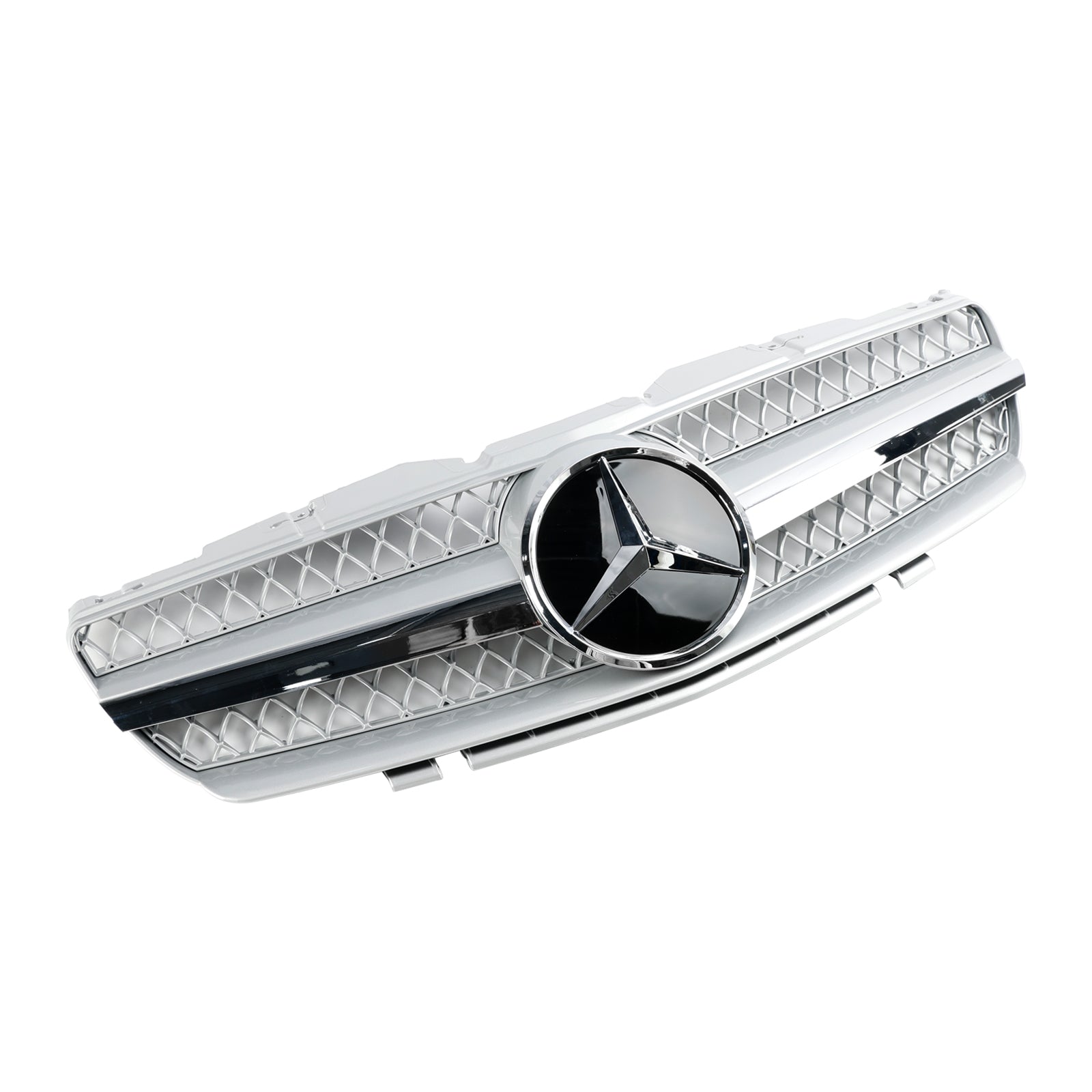 2003 2004 2005 2006 Mercedes R230 SL500 SL600 1 Fin Front Bumper Upper Grill Grille