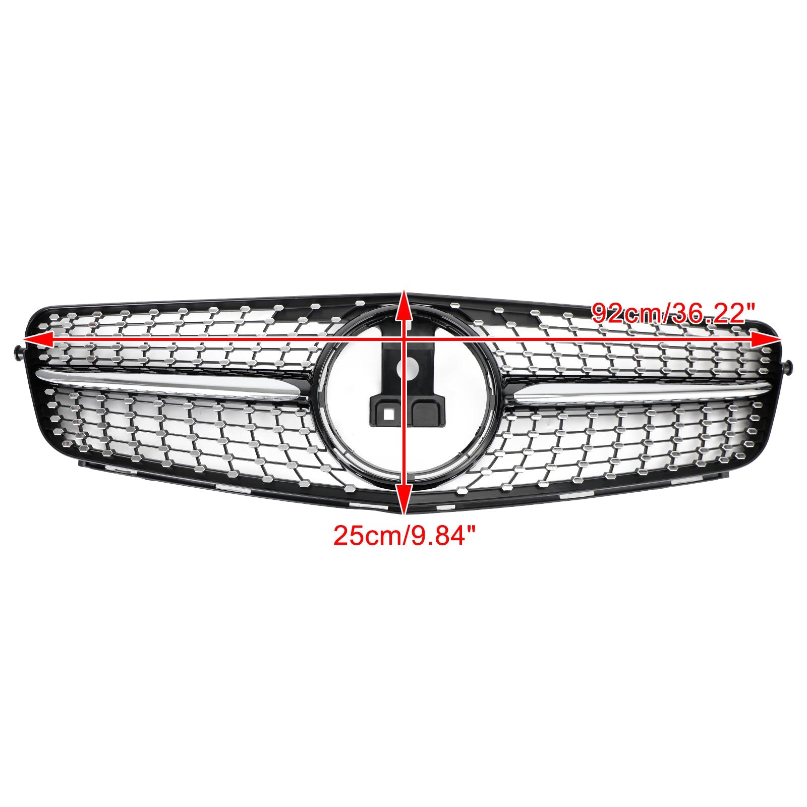2008 2009 2010 2011 2012 2013 2014 C-Class Benz W204 C300 C350 LED Diamond Front Bumper Grille Grill