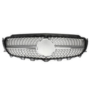 Diamond Silver Border Front Grille Grill Fit Mercedes Benz W213 E300 E400 16-19