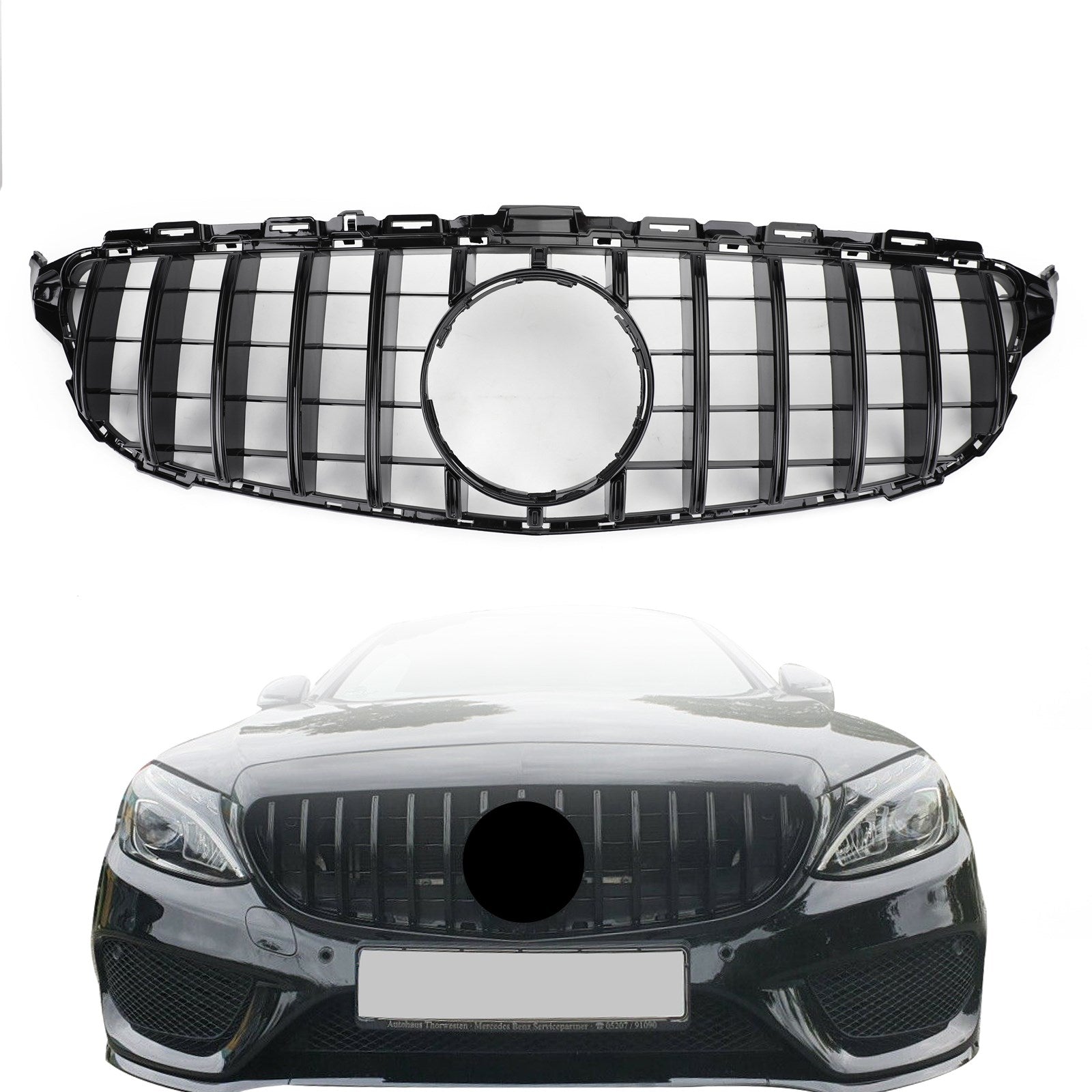 W205 GTR Style Front Grille for Mercedes C-Class 2015-2018