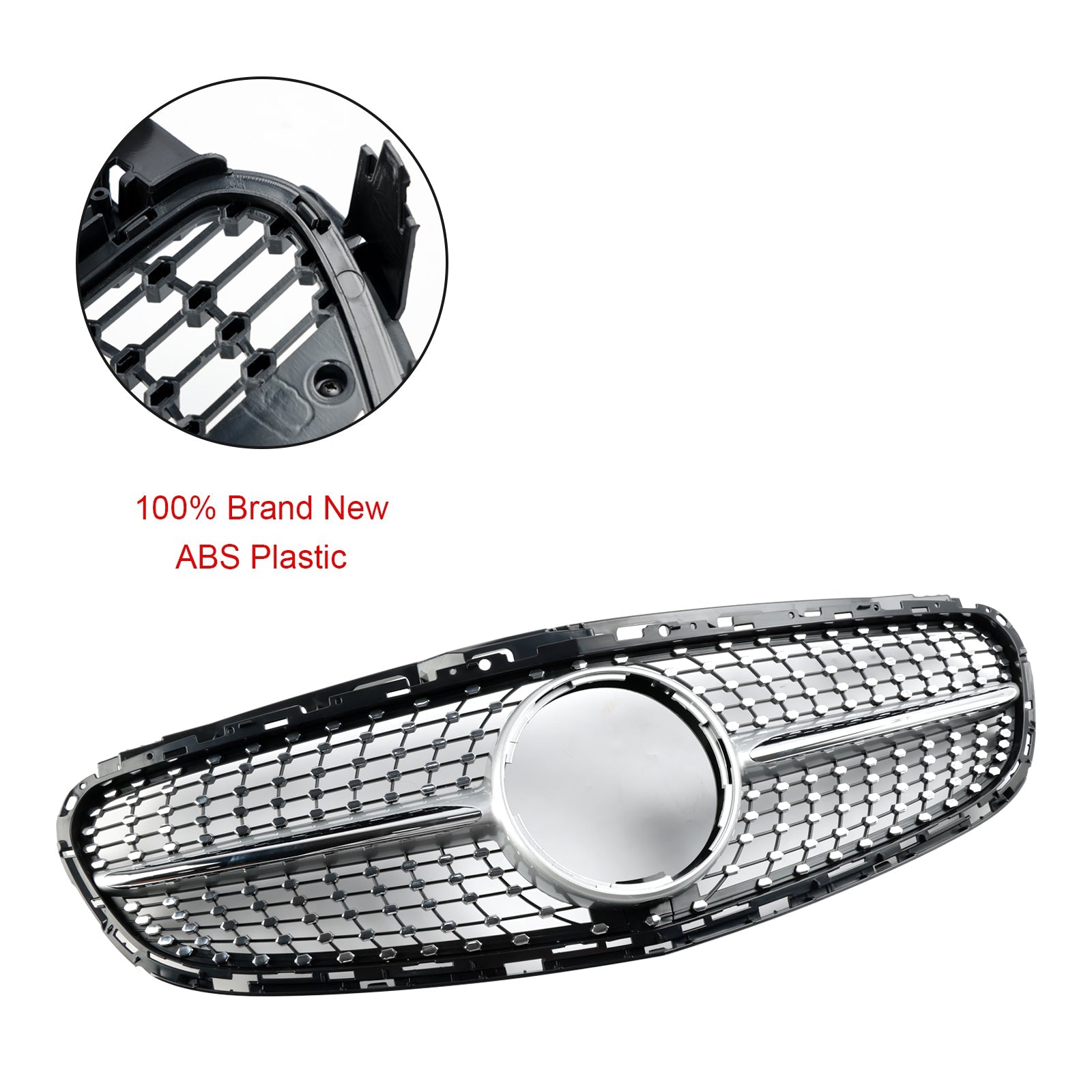 2013 2014 2015 2016 Mercedes E-Class W212 Facelift Diamond Front Bumper Grille Grill