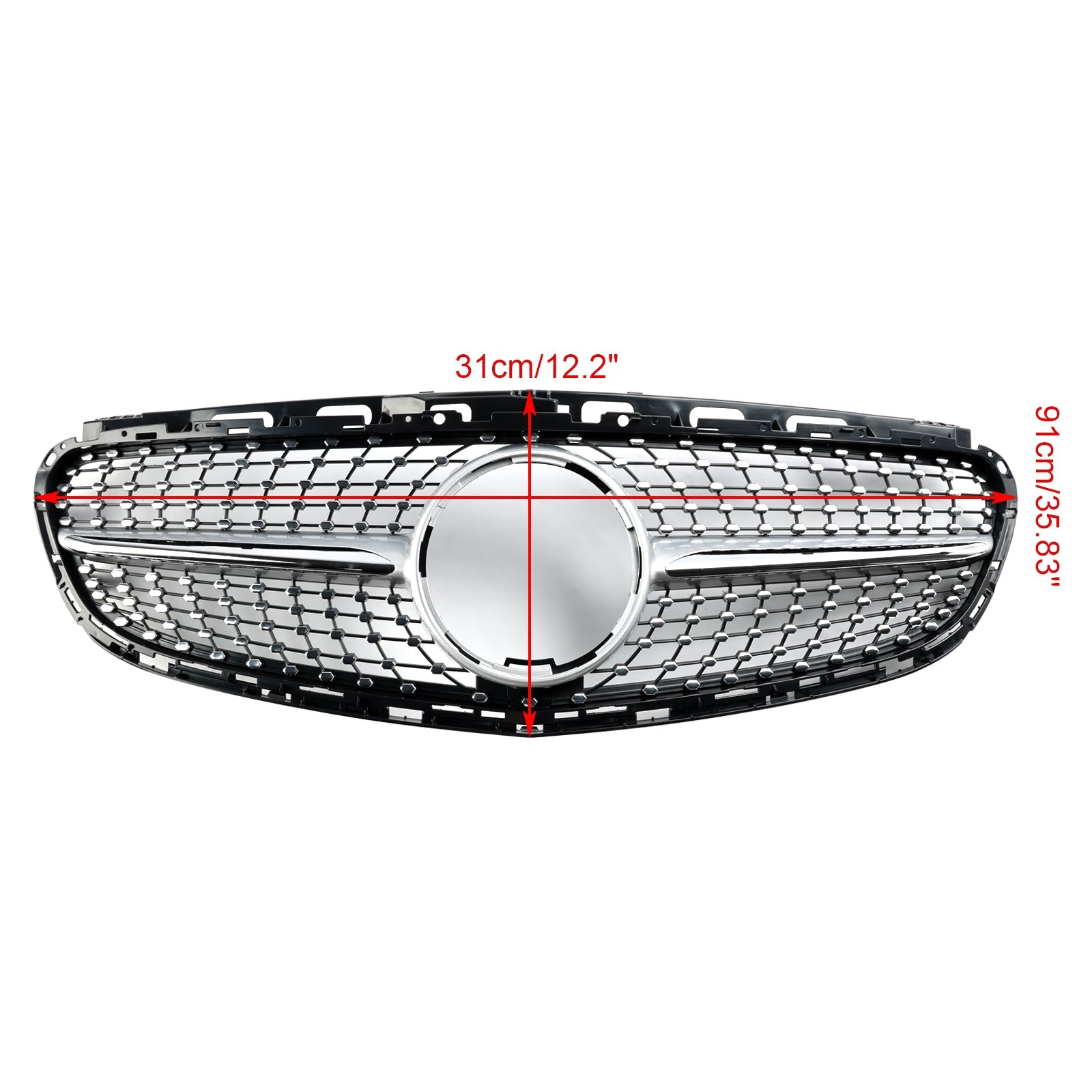 2013 2014 2015 2016 Mercedes E-Class W212 Facelift Diamond Front Bumper Grille Grill