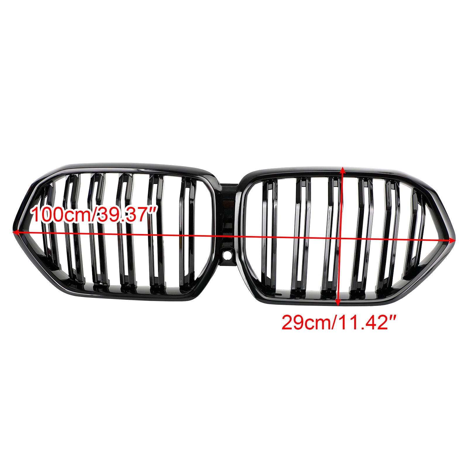 2020-2022 BMW X6 G06 M50i W/Camera Hole Front Bumper Grille Grill Black