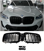 2022 2023 BMW X3 X4 G01 G02 Gloss Black Front Kidney Grill Grille